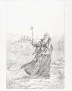 Donato Giancola "The Merlin Chronicles" Illustration Original Art (Publisher, 1996).