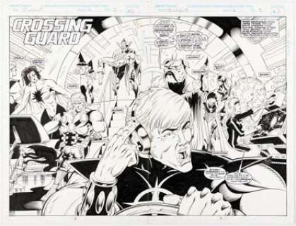 Herb Trimpe and Ralph Cabrera - Starblast #2 Double Splash Pages 2-3 Original Art (Marvel, 1994). (Total: 2 Original Art)