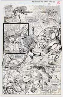 Mark Pacella and Tom Palmer Uncanny X-Men [Pro-Action] #2 Story Page 2 Original Art (Marvel, 1994). | Heritage