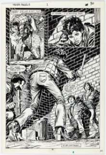 Kerry Gammill and Tom Palmer Fallen Angels #1 Story Page 22 Original Art (Marvel, 1987). | Heritage