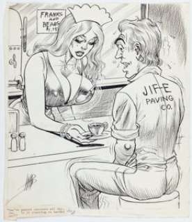 Bill Ward Sex To Sexty Single Panel Gag Cartoon Illustration Original Art (S.R.I. Publishing, c. 1970s). | Heritage