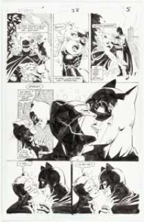 Jim Balent and Mark Pennington Catwoman #38 Story Page 5 Original Art (DC, 1996).