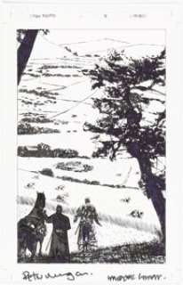 Laurence Campbell 5 Ronin #3 Punisher Splash Page 4 Original Art (Marvel, 2011)