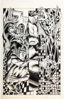 Bill Jaaska - Dr. Strange and Spider-Man 2099 Unpublished Story Page Original Art (undated).