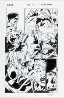 Brian Shearer [S.L. Gallant printed blue lines] G.I. Joe: A Real American Hero #203 Story Page 4 Original Art (IDW, 2014).