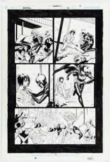 Pop Mhan and Jesse Delperdang Batgirl #70 Story Page 11 Original Art (DC, 2006).