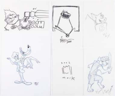 Mike Kunkel, Judd Winick, David Mack, and others - Sketches Original Art Group of 10 (c. 2000-2010s). (Total: 10 Original Art)