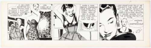 Alex Raymond Rip Kirby Daily Comic Strip Original Art dated 7-2-53 (King Features Syndicate, 1953). | Heritage