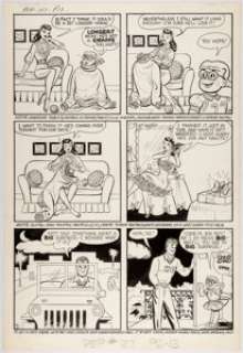 Bill Woggon Pep Comics #127 Katy Keene Story Page 3 Original Art (Archie, 1958).