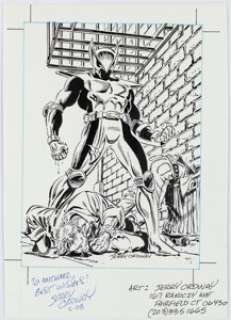 Jerry Ordway Images of Shadowhawk #1 Pin-Up Illustration Original Art (Image, 1993).