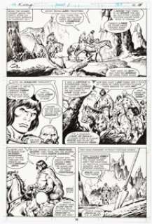 John Buscema and Ernie Chan King Conan #1 Story Page 14 Original Art (Marvel, 1980). | Heritage