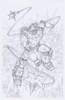 Harvey Tolibao - Voltes V Illustration Original Art (2019).