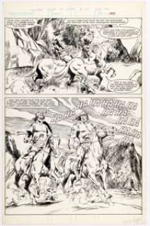 John Buscema and Pablo Marcos The Savage Sword of Conan #91 Story Page 40 Original Art (Marvel, 1983). | Heritage