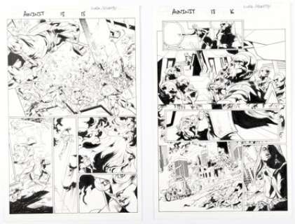 Steve Kurth and Andrew Hennessy Avengers: The Initiative #18 Story Pages Original Art Group of 2 (Marvel, 2008). (Total: 2 Original Art)