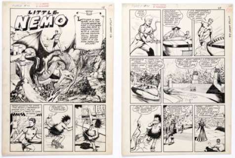 Winsor McCay Jr. (aka Robert "Bob" McCay) Punch Comics #11 Little Nemo Complete 6-Page Story Original Art (Chesler/Dynamic, 1944). (Total: 6 Original Art) | Heritage