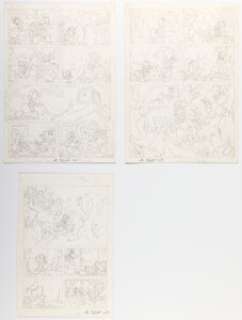 Al Bigley - Donald Duck and Uncle Scrooge Sample Story Pages Original Art Group of 3 (c. 1991). (Total: 3 Original Art)