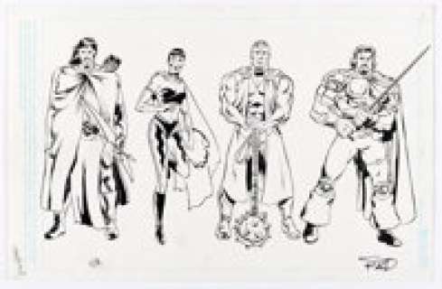 Scott Reed - Unidentified Character Illustration Original Art (undated).