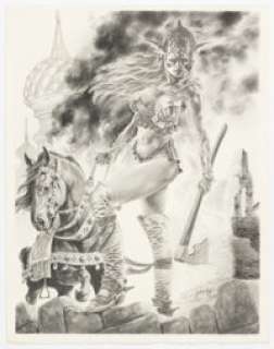 Brad Gorby On The Ramparts Illustration Original Art (1997).