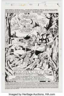 Bruce Zick and Steve Montano Thor #460 Splash Page 1 Original Art (Marvel, 1993). | Heritage