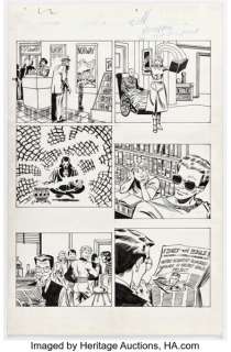 Ron Frenz and Al Milgrom The Marvel Saga the Official History of the Marvel Universe #1 Story Page 5 Original Art (Marvel, 1985). | Heritage