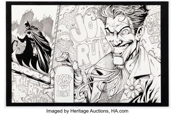 Josh Medors and Andrew Mangum - Batman and Joker Specialty Illustration Original Art (c. 2008).