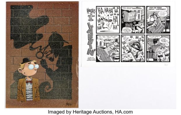 Roger Langridge - Comic Strip and Book Cover Original Art Group of 2 (Various Publishers, 1992-95). (Total: 2 Items)