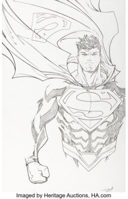 JonBoy Meyers Superman #36 Variant Cover Original Art (DC, 2018). (Total: 3 Original Art)