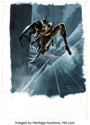 Reinhard Kleist Batman: Legends of the Dark Knight Halloween Special #1 German Edition Illustration Original Art (Egmont Ehapa, 1997).