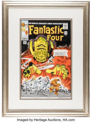 Joe Sinnott Fantastic Four #49 Cover Re-Creation Illustration Original Art (c. 2000s). | Heritage