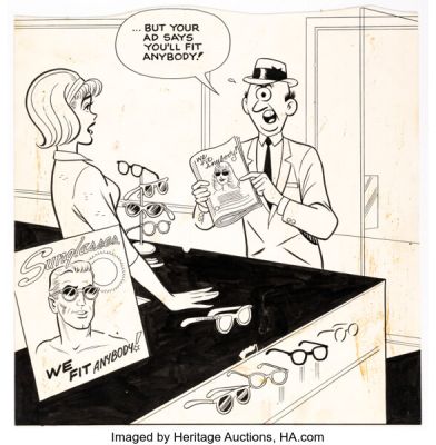 Archie Artist Archie’s Madhouse #20 Cover Illustration Original Art (Archie, 1962). | Heritage