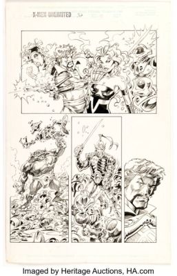 Ian Gibson and Eduardo Alpuente X-Men Unlimited #32 Starjammers Story Page 3 Original Art (Marvel, 2001).