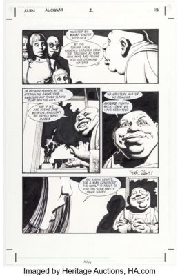 Richard Corben Aliens: Alchemy #2 Story Page 15 Original Art (Dark Horse 1997). | Heritage