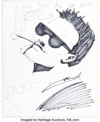 John McCrea - Hitman Portrait Sketch Original Art (1996). | Heritage