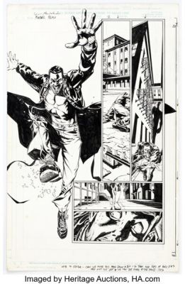 Michael Lopez and Joseph Minor Spider-Man vs Punisher #1 Story Page 2 Original Art (Marvel, 2000).