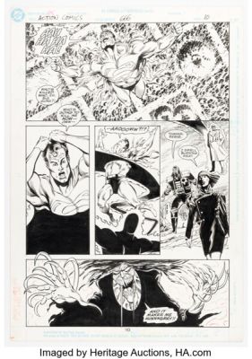 Ed Hannigan and Willy Blyberg Action Comics #666 Doom Patrol Story Page 10 Original Art (DC, 1991). | Heritage