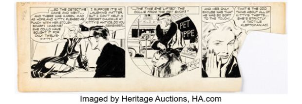 Alex Raymond Rip Kirby Daily Comic Strip Original Art dated 12-10 (King Features Syndicate, undated). | Heritage