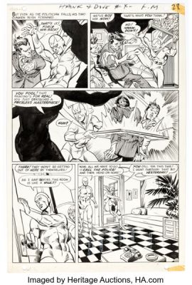 Gil Kane and Sal Trapani Hawk and Dove #4 Story Page 23 Original Art (DC, 1969). | Heritage