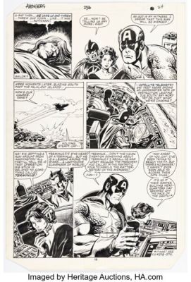 John Buscema and Tom Palmer The Avengers #256 Story Page 18 Original Art (Marvel, 1985). | Heritage