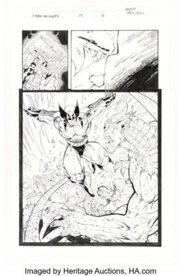 Brett Booth and Sal Regla X-Men Unlimited #25 Wolverine Story Page 6 Original Art (Marvel, 1999). | Heritage