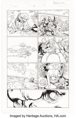 Fernando Pasarin and Scott Hanna Green Lantern Corps #20 Story Page 11 Original Art (DC, 2013). | Heritage