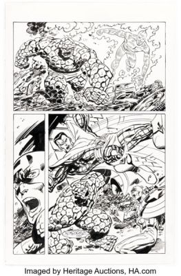 John Byrne Fantastic Four #250 Story Page 18 Re-Imagining Illustration Original Art (2002). | Heritage