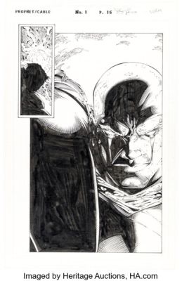 Mark Pajarillo and Norm Rapmund Prophet / Cable #1 Story Page 15 Original Art (Maximum Press/Marvel, 1997).