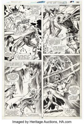 Fred Kida and Dave Simons What If? #22 Doctor Doom and Mephisto Story Page 25 Original Art (Marvel, 1980). | Heritage