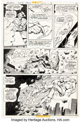 Irv Novick and Frank McLaughlin The Flash #253 Story Page 9 Original Art (DC, 1977). | Heritage