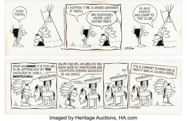 Tom K. Ryan Tumbleweeds Daily Comic Strips Original Art Group of 2 (King Features Syndicate, 1976). (Total: 2 Original Art)