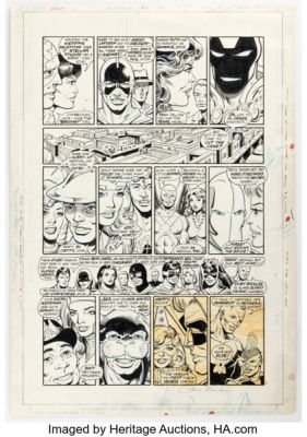 Todd McFarlane and Steve Montano Infinity, Inc. #21 Story Page 1 Original Art (DC, 1985). | Heritage