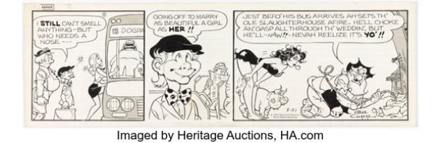 Al Capp Lil’ Abner Daily Comic Strip Original Art dated 5-21-74 (New York News Inc., 1974). | Heritage