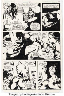 Gene Colan and Klaus Janson Batman #348 Story Page 5 Original Art (DC, 1982). | Heritage