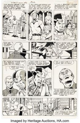 George Pérez and Brett Breeding Tales of the New Teen Titans #1 Cyborg Story Page 19 Original Art (DC, 1982). | Heritage