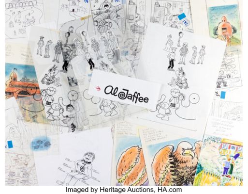 Al Jaffee - MAD Fold-In Fold-a-Rama Preliminary Original Art Group of 46 (EC, 1990-2000s). (Total: 46 Original Art) | Heritage